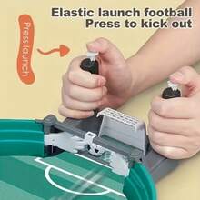 大型桌面足球桌，适合儿童，双人桌面足球游戏，亲子互动足球玩具，迷你桌面足球，减压桌面游戏，派对娱乐 - 彩色 - 查看 9