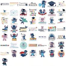 Disney 50pcs Stitch Graduation Season Stickers, Creative Graffiti Stickers, Office Supplies, Mobile Phone & Computer Stickers, High-Value, Exquisite, Cool Stickers, Fun, Classic, Colorful Cartoon Design, Gift Decoration, Phone Case Decoration Stickers, Reusable, Colorful Cartoon Design, Suitable For Water Bottles, Skateboards, Mobile Phones, Etc., Perfect For School Supplies, A Top Gift For The Holidays. - 50pcs - View 11