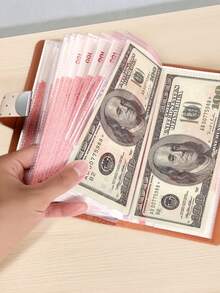 密碼現金儲蓄簿 便攜彩色貨幣相冊 鈔票收納夾 現金硬幣與紙鈔保護儲存 存錢筒 女孩熱門款 生日禮物 鈔票世界儲存套裝 預算規劃工具 收藏品 - 彩色 - 查看 3