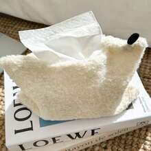 Caja de pañuelos con soporte, adecuada para uso doméstico, se puede regalar a la familia - Negro - Ver 3