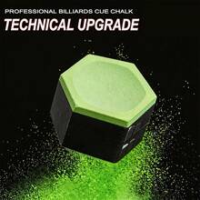 1pc Professional Hexagonal Billiard Cue Chalk, Billiard Chalk, Enhanced Grip, Long-Lasting, Anti-Slip Cue, Won't Fall Off, Integrated Front Wiper, Comes With Portable Protective Case - Multicolor - View 4