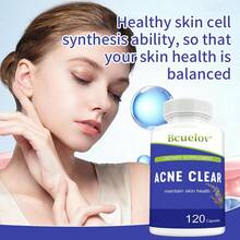 Bcuelov Skin Health Capsules - Contains Oat Straw, Chamomile Flower, Lime Peppermint, Python Bark, And Agnes Castor – For Maintaining Healthy Skin - 120 Capsules - 1 bottle(1 瓶) - 查看 5