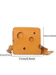 可爱迷你镂空芝士口红耳机斜挎零钱包 - 彩色 - 查看 7