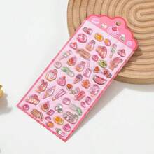 New 3D Embossed Stickers, Solid Epoxy Stickers, Crystal Diamond, Japanese Style Food New Decorative Stickers - Multicolor - View 4