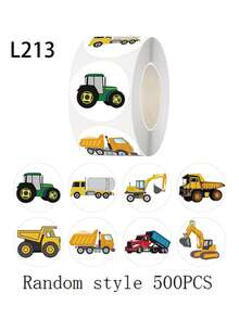 500张可爱卡通交通工具贴纸，包含工程车、救护车、飞机、火车等多种卡通图案，风格可爱有趣，适用于笔记本电脑、教室、手机壳、行李箱、滑板、杯子等，也适合用于剪贴簿、卡片和日记装饰。是教孩子认识交通工具的理想选择，也是一份很棒的礼物。 - 彩色 - 查看 3