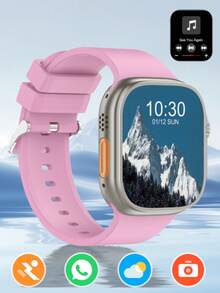 1.83 英寸全触摸屏多功能户外运动智能手表，支持无线通话和消息传递、音乐播放、健身追踪器，适合女性和男性的礼物，生日礼物 - 彩色 - 查看 13