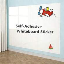 Whiteboard Wall Sticker, Reusable Small Chalkboard Self-Adhesive Erasable Writing Board For Home, Office, School, Removable Without Damaging Walls - White 1pc - View 3