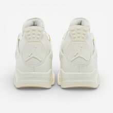 Jordan 4 Retro Metallic Gold (W) - White - View 4