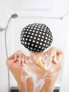 1/4 chiếc Mũ tắm hai lớp co giãn, chống thấm nước, có thể tái sử dụng, phụ kiện chăm sóc tóc khi tắm cho nữ, thích hợp cho tắm vòi sen, du lịch, quà tặng cho Ngày Valentine, Năm mới, Ngày của Mẹ, Lễ tốt nghiệp. - Nhiều màu - Xem 6