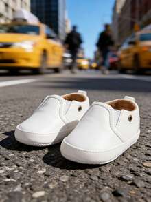 Infant White Shoes, Anti-Slip Toddler Walking Shoes, Nursery School Crawling Shoes For Boys And Girls - White - View 3