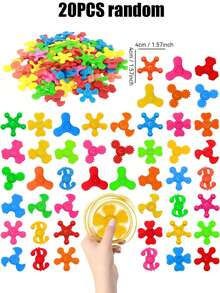 3/12/20/100个趣味悬浮球玩具，派对玩具，派对礼品袋填充物，派对哨子，派对游戏，适合儿童、青少年和成人，儿童游戏，女孩玩具，男孩玩具，益智游戏，儿童玩具，男孩游戏，女孩游戏，减压玩具，儿童派对礼品，派对礼物，礼品袋填充物和课堂奖励，蒙特梭利玩具，生日礼物，生日派对礼品，办公室减压玩具，趣味礼物 - 彩色 - 查看 22