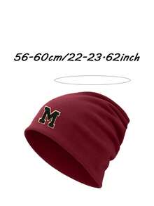 1pc Unisex Thin Loose Knit Hat, Women's Ponytail Design Hat, Sports Hat, Beach Park Knit Hat, Hip Hop Hat, Suitable For Spring, Autumn, Summer Daily Wear - Burgundy - View 12