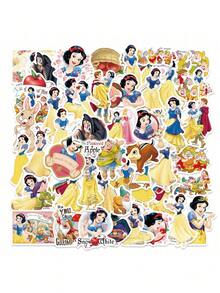 Disney 官方授权 50 张公主防水乙烯基贴纸 卡通图案 爱洛公主 爱丽儿 贝儿 茉莉公主 花木兰 蒂安娜公主 系列 粉丝必备 水瓶 笔记本电脑 手机 平板电脑 汽车 头盔 行李箱 滑板 安全帽 DIY 装饰 - disney princess - 查看 6