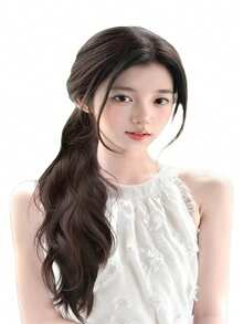 Lazy Sweet Curly Ponytail Wig, Natural Looking Wavy Ponytail Hair Extension With Elastic Band, Side Ponytail Wig With Tie - Multicolor - View 2