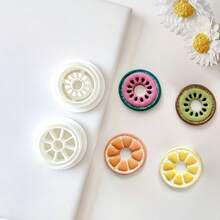 1pc/2pcs Kiwi Lemon Shaped Polymer Clay Earring Mold, DIY Jewelry Pendant Mold Handcraft Tool - White - View 4