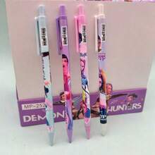 1set/4pcs Witch Hunter Team 0.5 Brush High Beauty Ins Cute Cartoon Student Specific Writing Thick, New Year's Gift, Valentine's Day Gift, Easter Gift - Multicolor - View 5