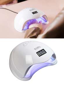 五合一UV美甲灯，快速干甲胶固化灯，电动美甲钻，迷你磨甲器（含5个钻头、6个磨头和6个砂圈），美甲笔卸甲器，亚克力凝胶美甲钻，美甲抛光机，美甲刀，适合家庭或美甲沙龙使用 - 白色 - 查看 12
