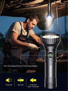 Philips SFL1252/93 Linterna mini de 9 LED, Múltiples modos de iluminación: Luz de inundación - SFL1252/93 - Ver 2
