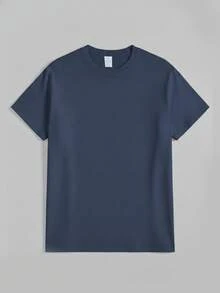 Men's "FK Around And Find Out" Graphic T-Shirt-Cotton Casual Tee With Skull & Stars Print, For Summer, Sports, Travel & Casual Attire Leisure Clothing - 藏蓝色 - 查看 2
