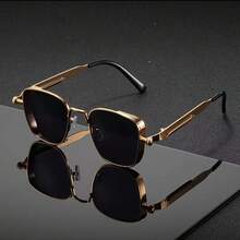 Elegant Business Lightweight Multi-Functional Protective Metal Square Fashion Glasses For Office & Commute - Multicolor - View 2