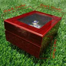 LOS ANGELES BASEBALL GIFT SET 1955 1959 1963 1965 1981 1988 2020 WORLD CHAMPIONSHIP RING, 7 RINGS SET WITH 7-HOLE WOODEN DISPLAY BOX PACKAGING, HOLIDAY GIFT FOR BASEBALL FANS - Gold - View 4