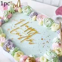 1 pezzo/3 pezzi/6 pezzi Decorazioni per torta in acrilico a forma di coniglio di Pasqua, decorazioni per torte per feste di Pasqua - Multicolore - Visualizzare 18