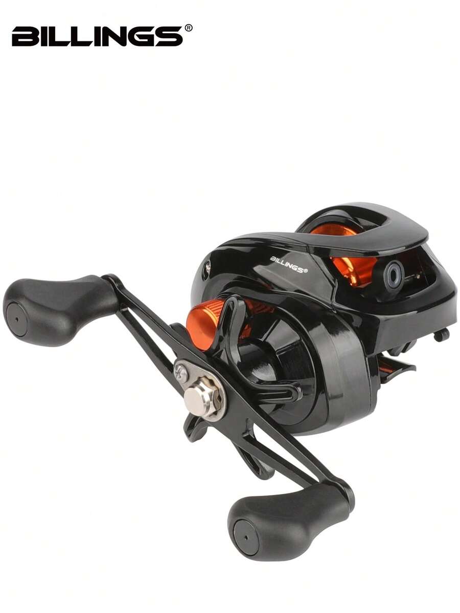 BILLINGS Baitcasting Fishing Reel 8KG Max Drag Lure Fishing Reel With Magnetic Braking System 6.3:1 Gear Ratio High Strength Metal Spool Sturdy Durable - Multicolor - View 1
