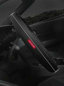 高级真皮方向盘套 - 菱形缝线搭配防滑橡胶衬里，适用于 14.5-15 英寸方向盘，四季皆宜，超柔软超细纤维皮革方向盘套 - 菱形壓花把套 - 查看 7