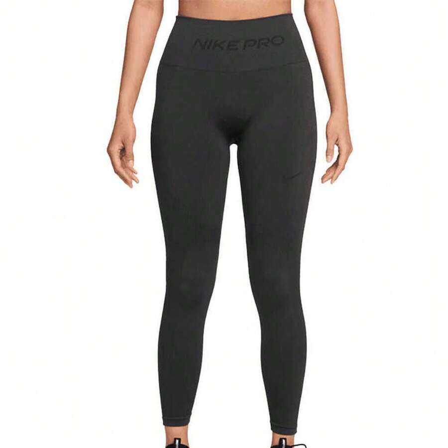 Nike Women's AS W NP DF SMLS HR 7/8 TIGHT Leggings - Black - View 1