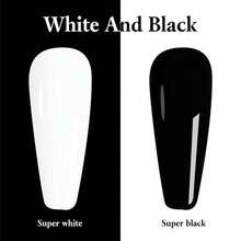 Gel Nail Polish - Black and White - View 4