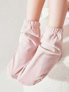 1pair Moisturizing Relief Socks, Reusable Spa Moisturizing Socks, Use With Your Favorite Lotions Skin Repair, Home Foot Care, Mother's Day, Valentine's Day Gifts, New Year Gifts - Multicolor - View 2