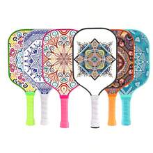 Approved Outdoor Leisure Sports Fiberglass Honeycomb Pickleball Paddle 16mm Thickness PP Material Racket With Net 2 Peak Ball Paddles, 4 Outdoor Peak Balls, 1 Portable Bag F7LQ - 紅色 - 查看 8