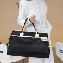 Unisex Women's/Men's Fitness Travel Bag, Waterproof Nylon - 黑色 - 查看 4