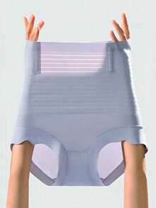 Women's High Waist Tummy Control Seamless Shapewear Shorts, Butt Lifting, Slimming, Breathable Body Shaper - Dusty Purple - View 6