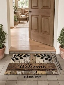 Thảm chùi chân kiểu cổ điển hình cây đá nhiều màu sắc "Chào mừng", thích hợp cho phòng tắm, nhà bếp, ngoài trời, trong nhà, hành lang, phòng ngủ, phòng khách. Có thể giặt máy, dễ vệ sinh, đế chống trượt. Thích hợp trang trí phòng ngủ mùa đông, trang trí ngày lễ Tình nhân, phụ kiện phòng tắm, bộ trang trí phòng. - Nhiều màu - Xem 14