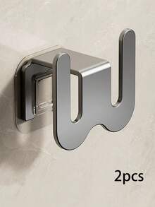 1/2pcs No Drill Wall Mounted Slipper Rack, Bathroom Hanging Shoe Storage Organizer Hook - Multicolor - View 9