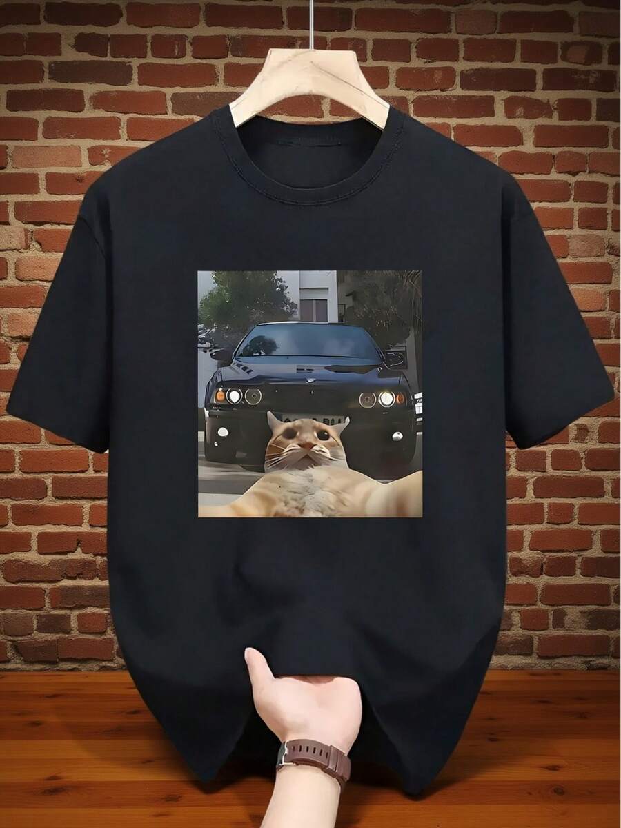 Men Outdoor Tees & Tanks - Black - View 1