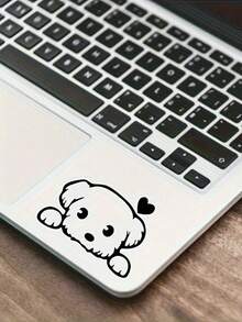 1 Pair Cute Cartoon Puppy Computer Stickers, Cartoon Ins Girl Office DIY Decals - View 2