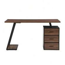 Home Office Desks - Dark Brown + MDF-1 - View 10