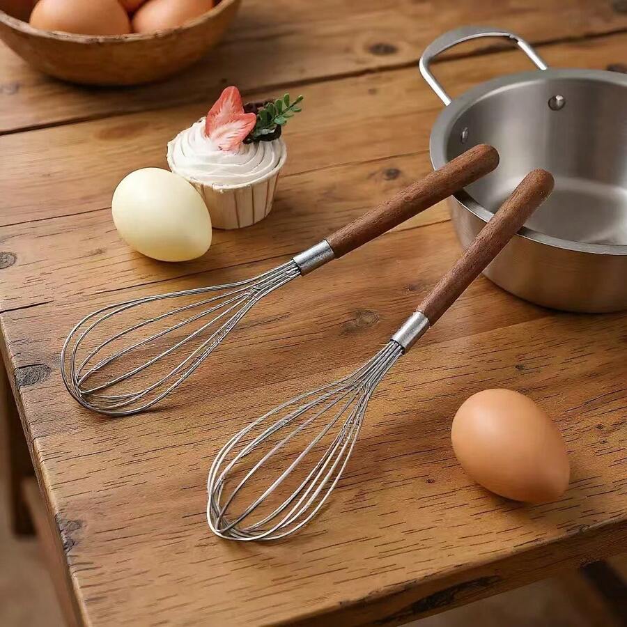 不锈钢手动打蛋器、奶油打蛋器、烘焙搅拌器、厨房工具 - 彩色 - 查看 1