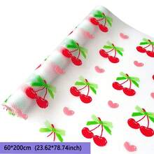 1 Roll Thickened EVA Drawer Liner | Cherry Pattern, Moisture-Proof, Anti-Slip, Washable And Reusable, Suitable For Drawers, Shoe Cabinets And Cupboards, Drawer Moisture-Proof Pad: Anti-Slip And Anti-Dust, Keep Utensils Dry And Clean - Red Cherries - View 15