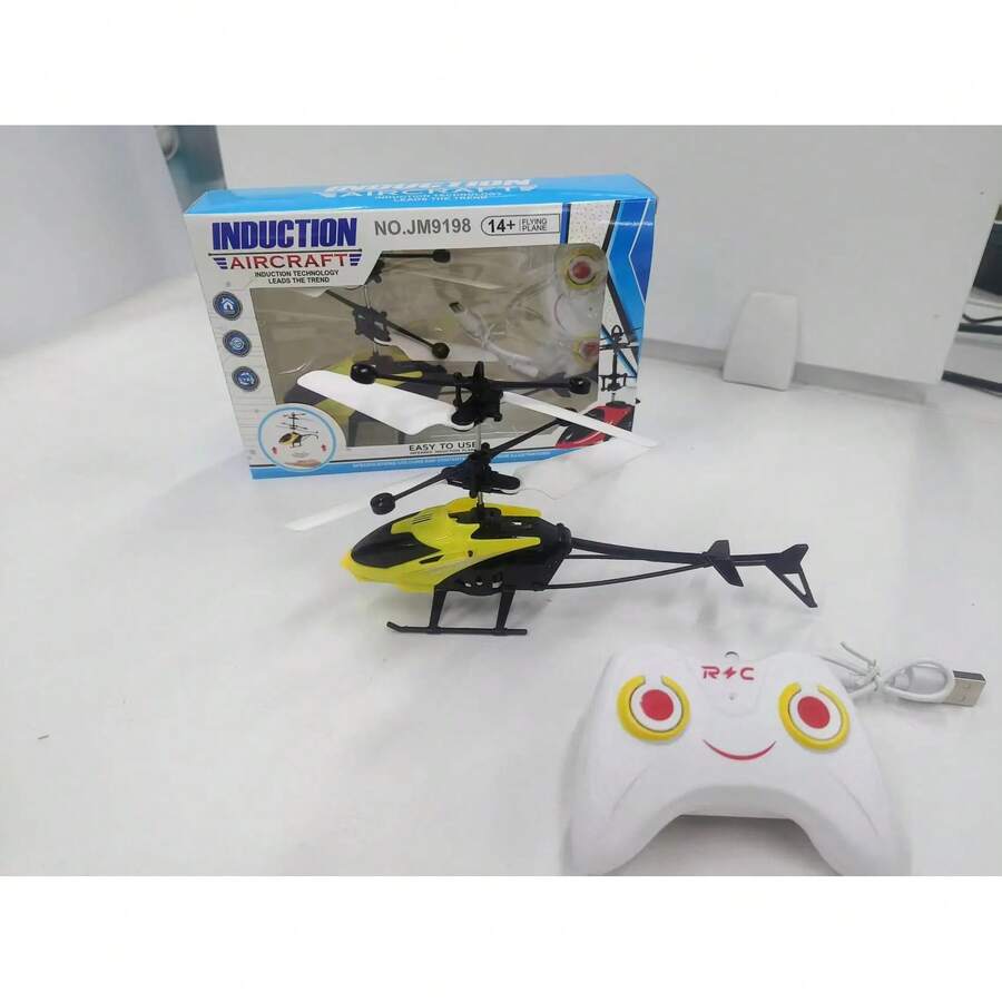 Rechargeable RC Drone, Crash-Resistant RC Helicopter, Toys For Kids (Battery And Remote Control Not Included) LEYG - Yellow - View 1
