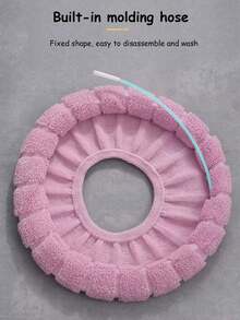 4pcs Soft Comfortable Washable Toilet Seat Covers, Warm Anti-Slip Universal Toilet Cushion - Toilet Seat Cushion - View 5