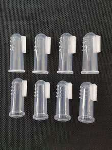 宠物牙刷、狗狗牙刷、猫咪牙刷、狗狗牙齿护理套装、狗狗指套牙刷、狗狗牙齿清洁、猫咪牙刷、狗狗牙刷、幼犬牙刷、宠物牙齿护理 - 彩色 - 查看 8