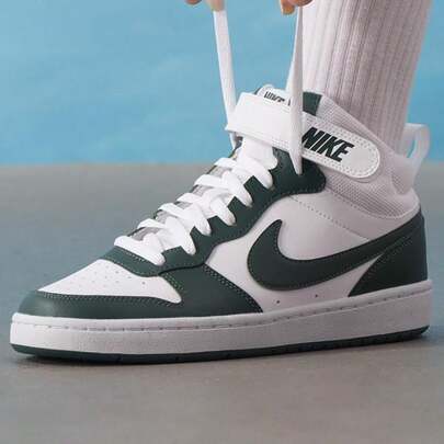 Nike Court Borough Mid 2 (GS) Casual Sneakers, Lightweight & Comfortable Sports Shoes For Teens, CD7782-119