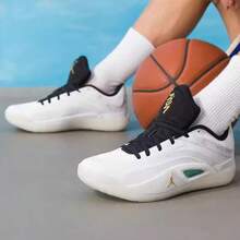 Nike New Men's ZION 4 Basketball Shoes, Designed For Competitive Play, Training, And On-Court Use, Featuring Cushioning And Durability. - Black and White - View 3