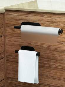 Wall-Mounted Toilet Paper Holder, No Drilling Required, Suitable For Kitchen And Bathroom - Multicolor - View 6
