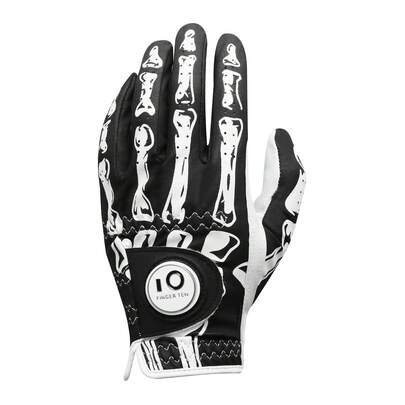 Golf Gloves Men Right Handed Golfer Left Hand 1 Pack Skull Leather Breathable Comfortable Weathersof Grip Size Small Medium ML Large XL