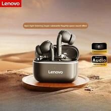 Lenovo EA230 無線耳機，清晰音質，通話，運動耳機，相容於手機、筆記本電腦、平板電腦，低延遲，原裝藍牙耳機 - 櫻花白 - 查看 8