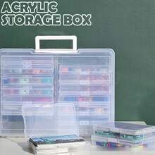 1PC Photo Storage Box 1600 6 X 4 Picture Album Organizer Photograph Container Case - Clear - View 3